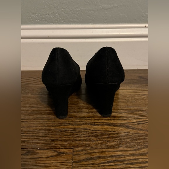 Dexter Black Wedges Size 7 - Picture 4 of 5